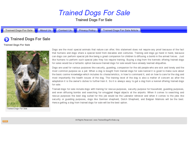 www.traineddogsforsale.org