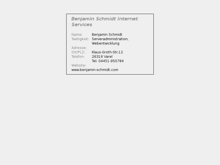 www.benjamin-schmidt.com