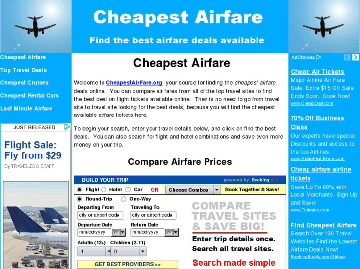 www.cheapestairfare.org