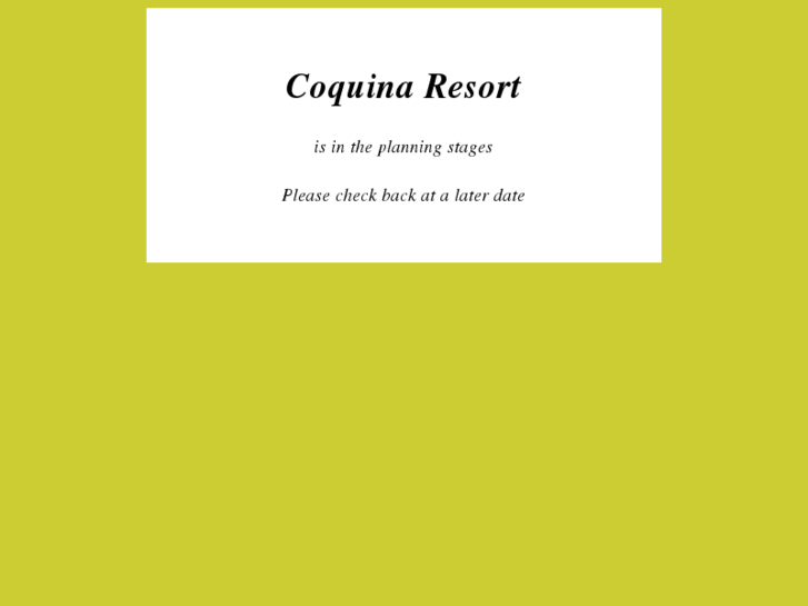 www.coquinaresort.com