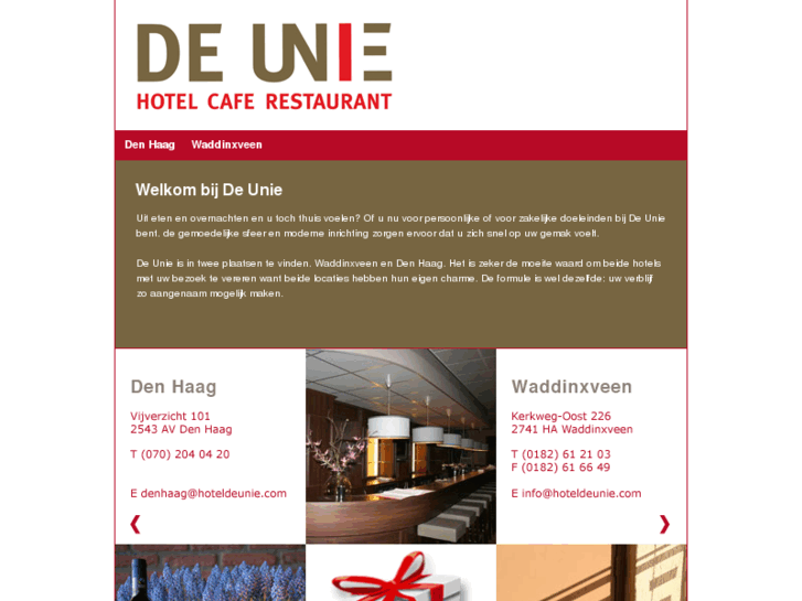 www.hoteldeunie.com