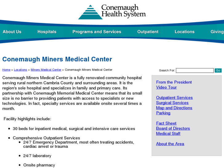 www.minersmedicalcenter.org