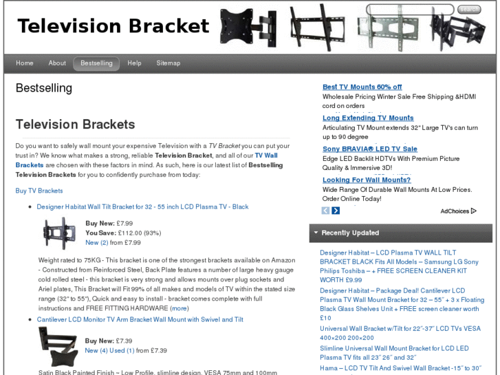 www.televisionbracket.co.uk