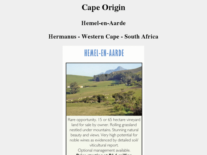 www.capeorigin.co.za