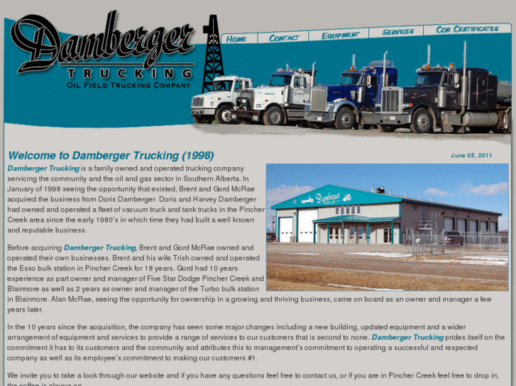 www.dambergertrucking.com