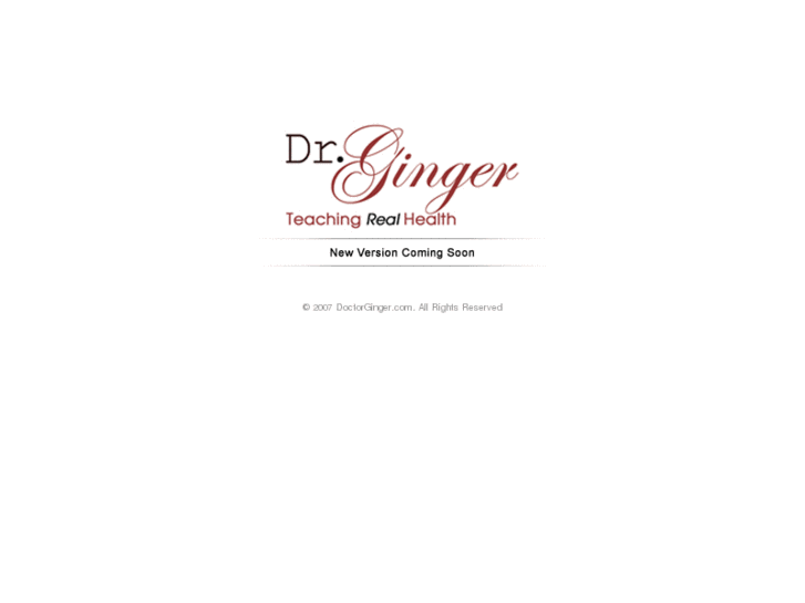 www.drginger.info