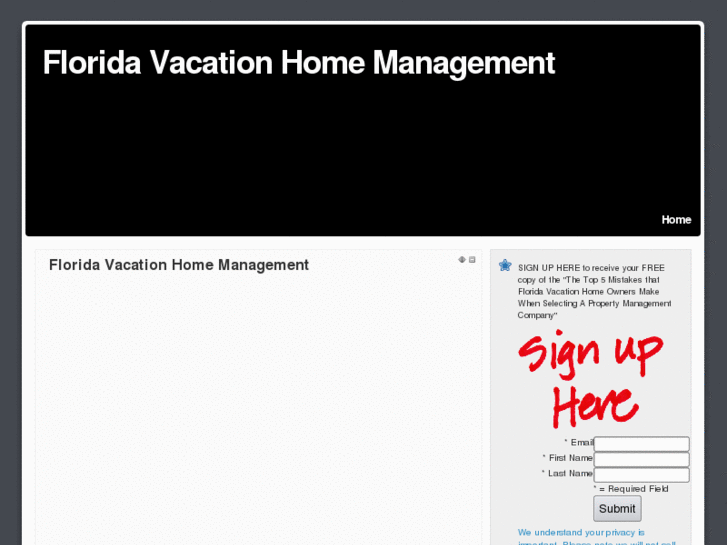 www.floridavacationhomemanagement.com