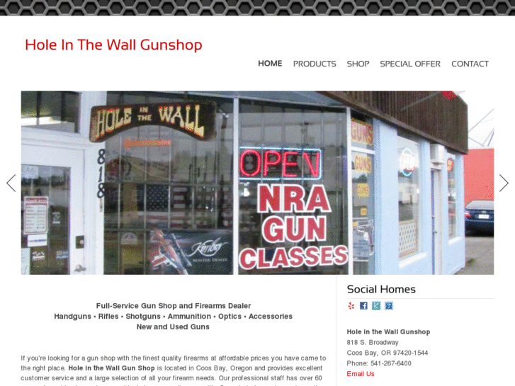 www.holeinthewallgunshop.com