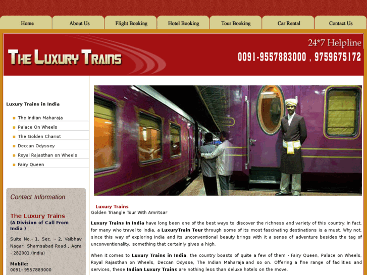 www.luxurytrains-india.com