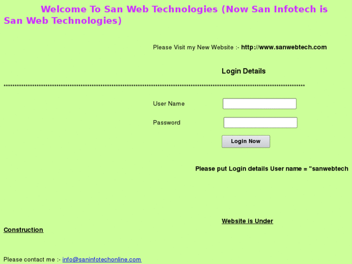 www.saninfotechonline.com