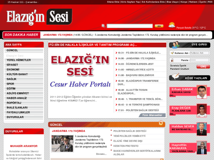 www.elaziginsesi.com