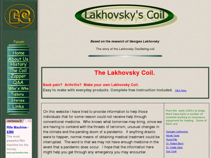 www.lakhovskyscoil.com