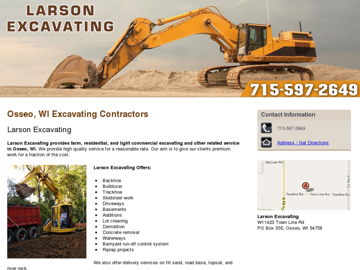 www.larsonexcavatingwi.com