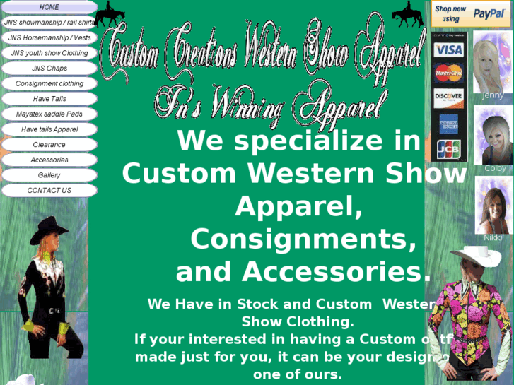 www.customcreationswesternshowapparel.com