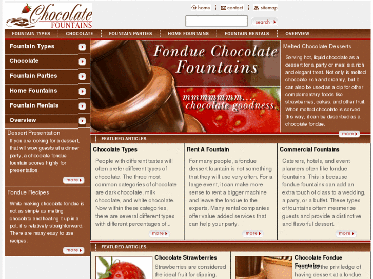 www.fonduechocolatefountains.com