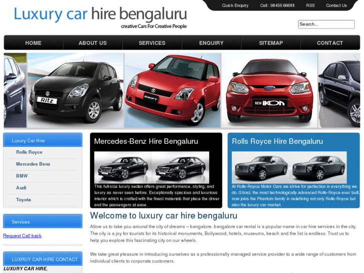 www.luxurycarhirebengaluru.com