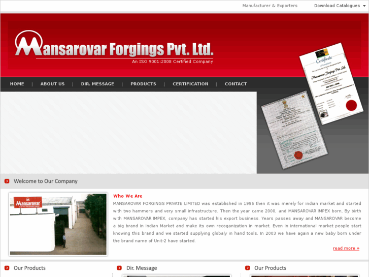 www.mansarovarforgings.com