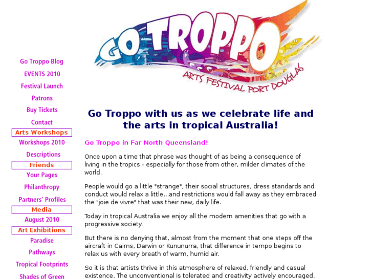 www.go-troppo-arts-festival.com