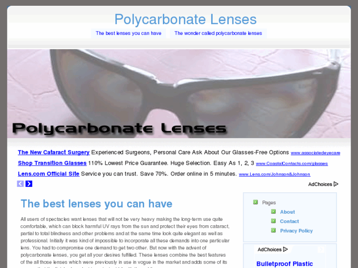 www.polycarbonatelenses.org