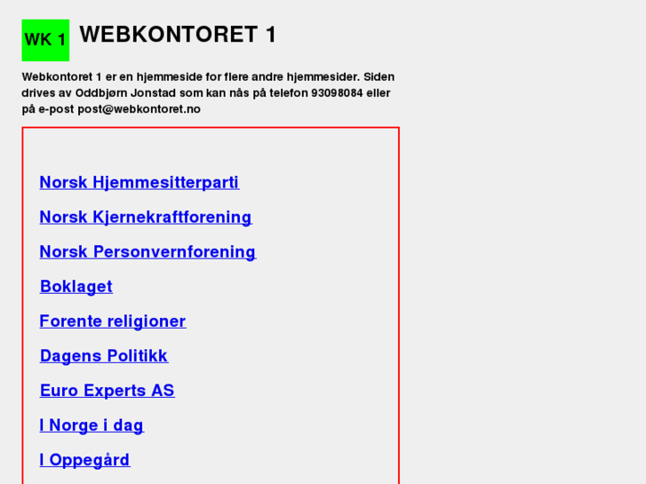 www.webkontoret.no