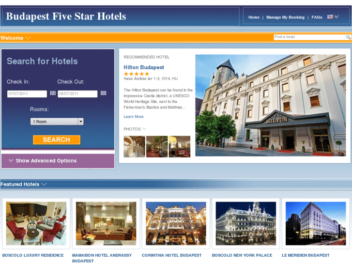 www.budapestfivestarhotels.com