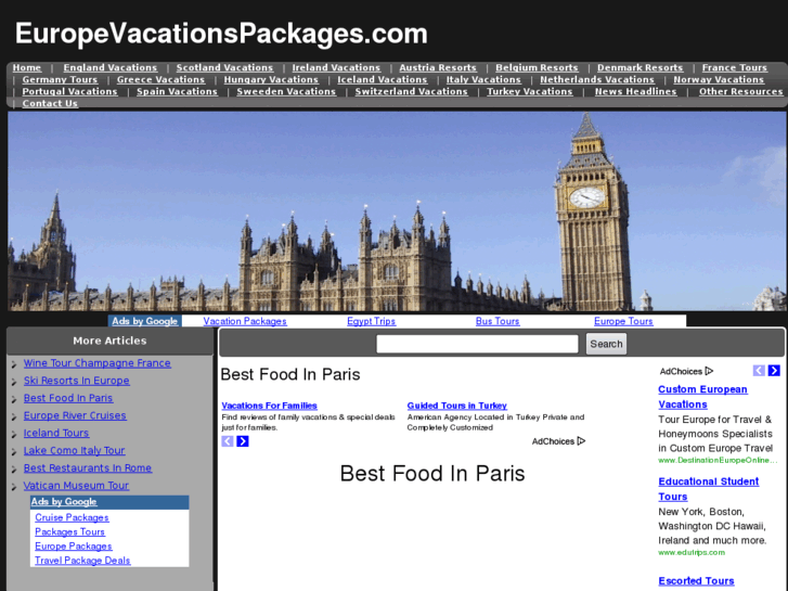 www.europevacationspackages.com