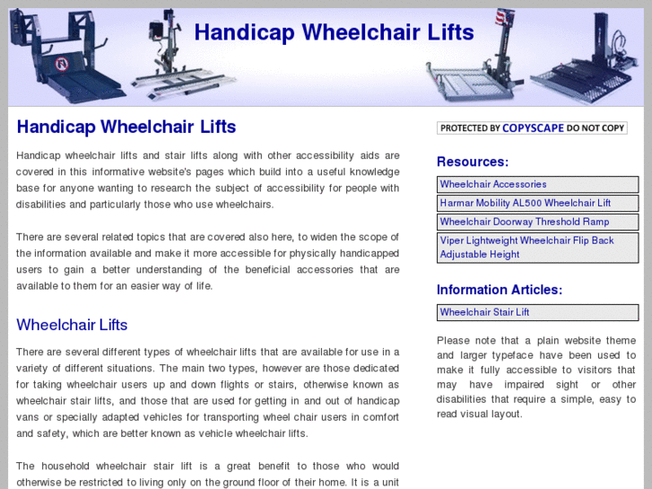 www.handicapwheelchairlifts.com