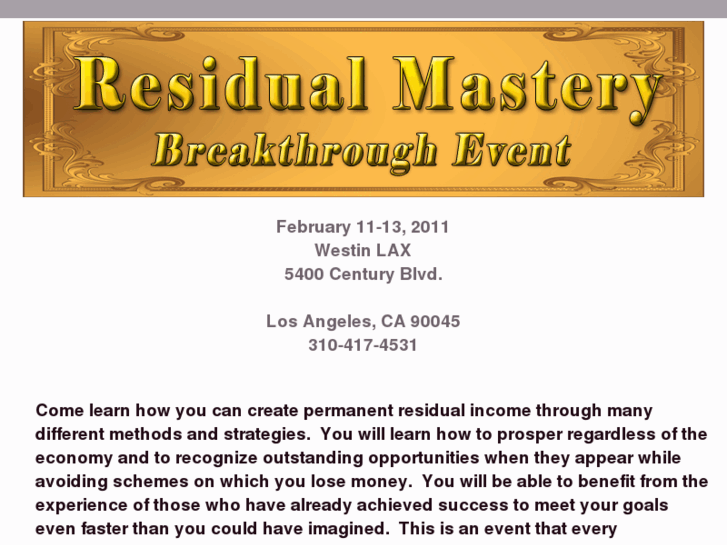 www.residualmastery.com