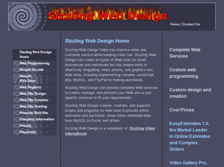 www.sizzlingwebdesign.com