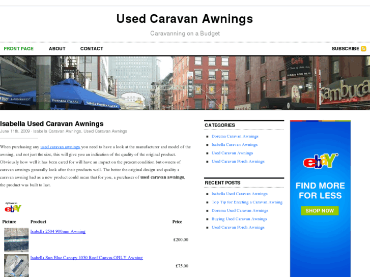 www.usedcaravanawnings.com