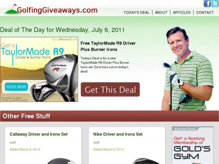 www.golfinggiveaways.com