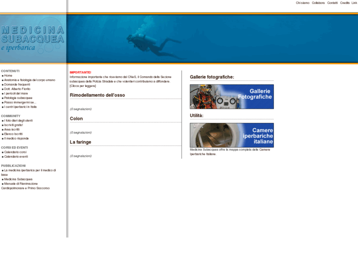 www.medicinasubacquea.it