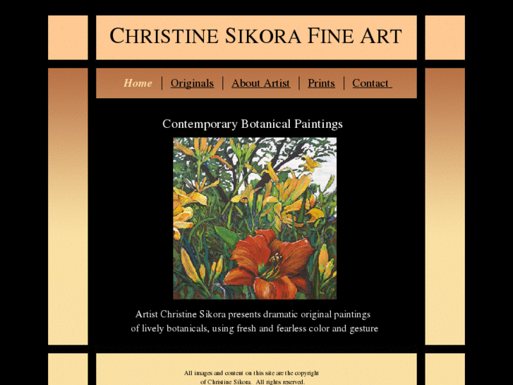 www.christinesikorafineart.com