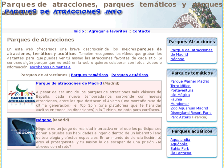 www.parquesdeatracciones.info