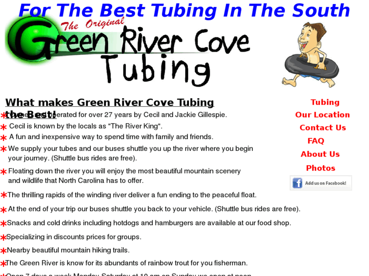 www.greenrivercovetubing.com