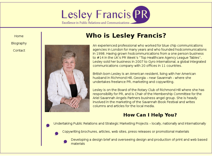 www.lesleyfrancispr.com