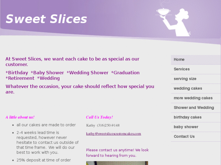 www.sweetslicescustomcakes.com