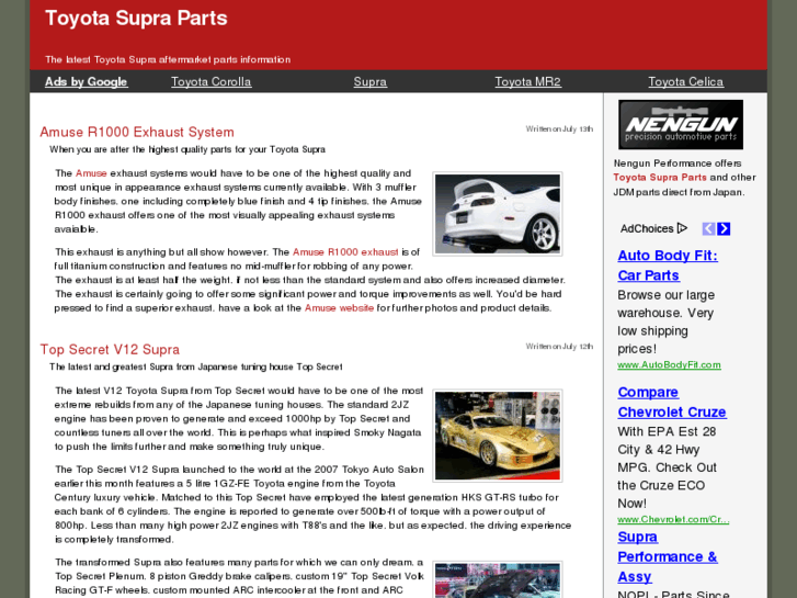 www.toyota-supra-parts.com