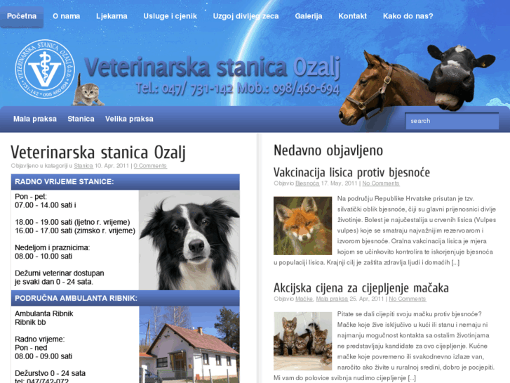 www.veterinarskastanicaozalj.com