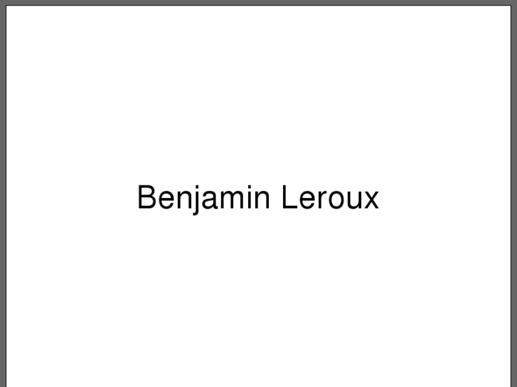 www.benjamin-leroux.com