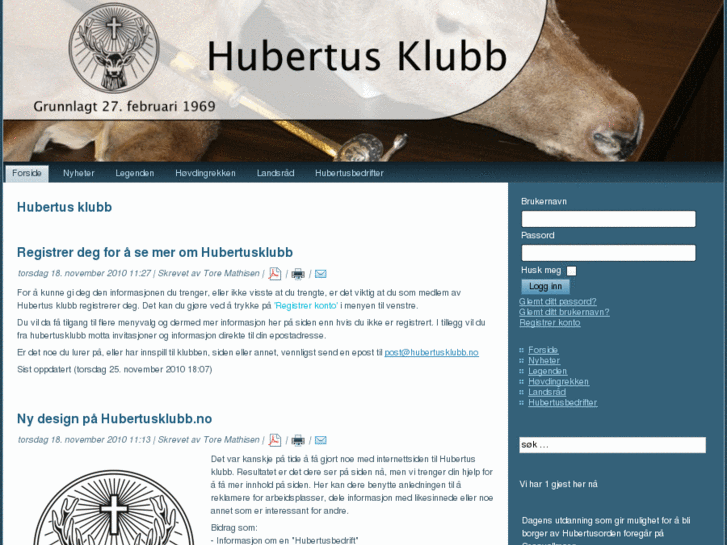 www.hubertusklubb.no