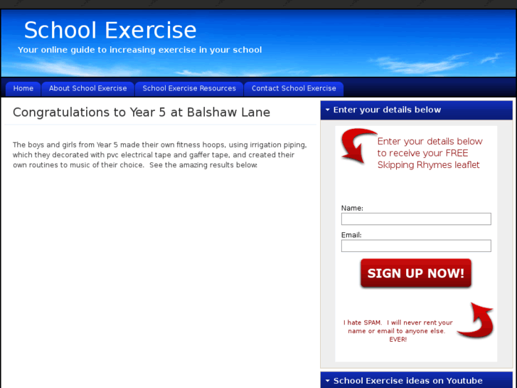 www.schoolexercise.co.uk