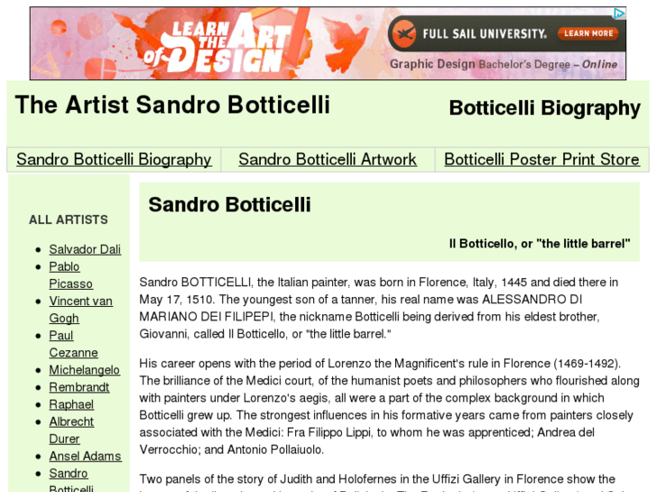 www.theartistsandrobotticelli.com