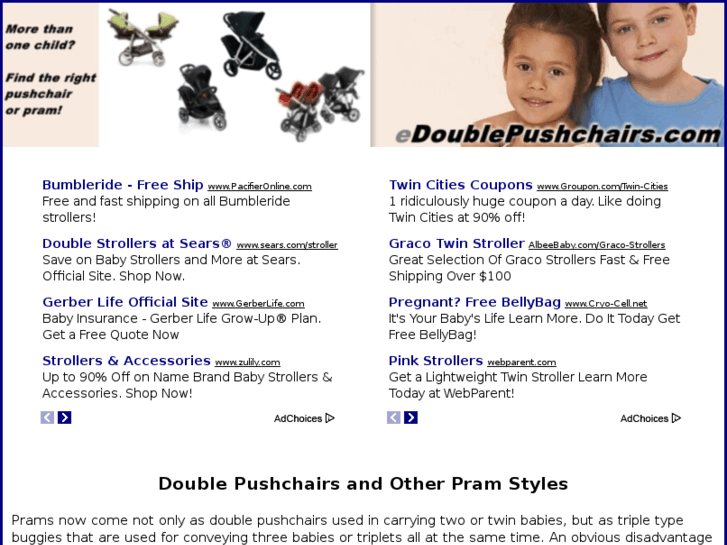 www.edoublepushchairs.com