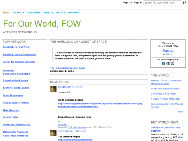 www.forourworld.net