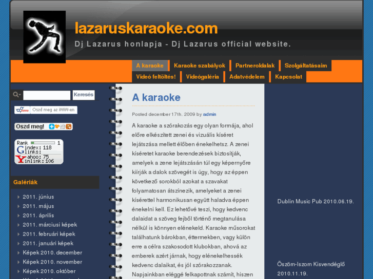 www.lazaruskaraoke.com