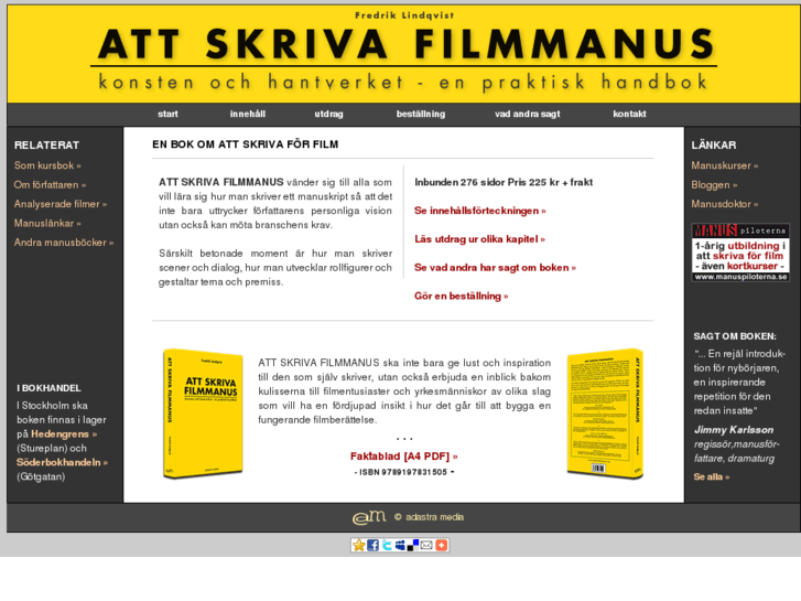 www.attskrivafilmmanus.se