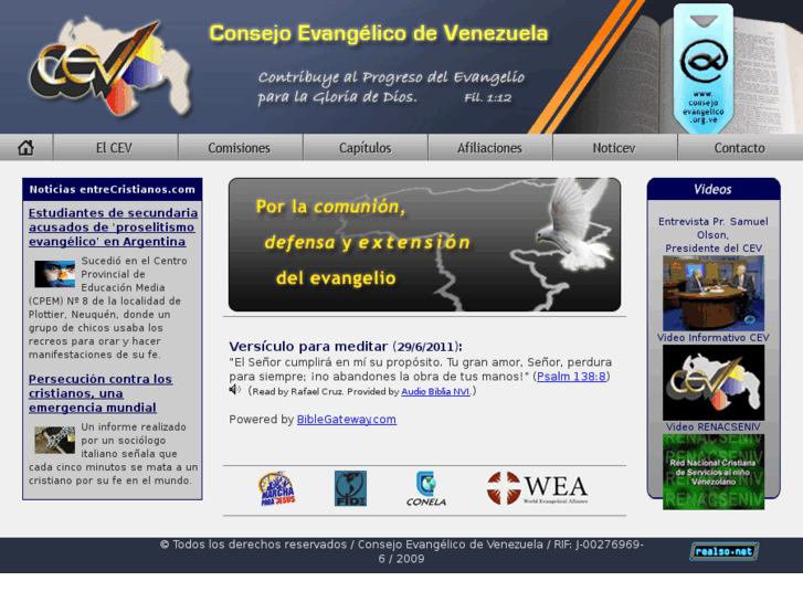 www.consejoevangelico.org.ve