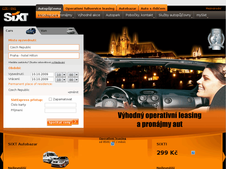 www.e-sixt.cz