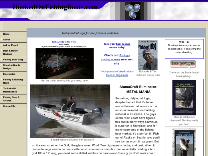 www.hookedonfishingboats.com